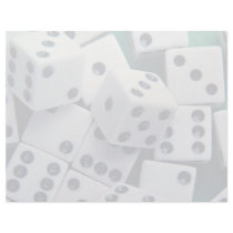Background of dice customized letterhead