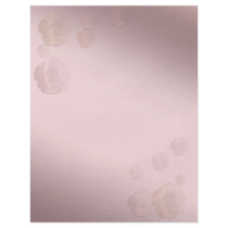 Background pearly pink rose Colour Personalized Flyer