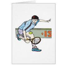 Backhanding Greeting Card