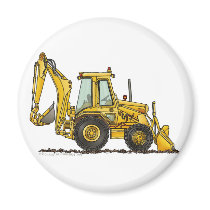 Backhoe Digger Loader Construction Magnets