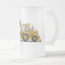 Backhoe Glass Mug