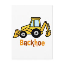 Backhoe Post Cards