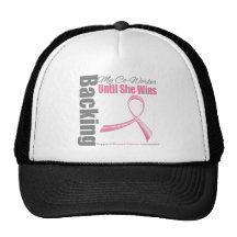 Backing My Co-Worker Breast Cancer Mesh Hat
