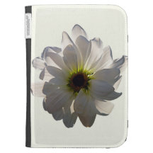 Backlit White Daisy Cases For Kindle