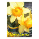Backlit Yellow Daffodils Custom Invites