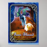 Backpack Bunny gets Faeri Blessed Posters