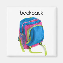 Backpack Refrigerator Magnet
