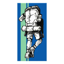 Backpacker (guy)-BlueGreen Customized Photo Card