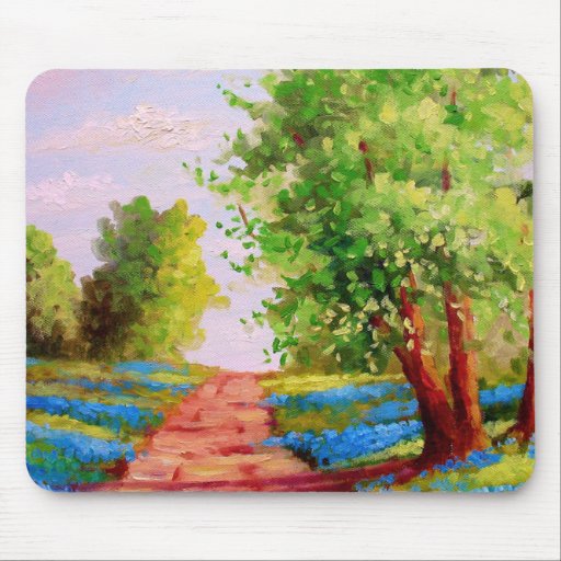 Backroad Bluebonnets Mouse Pad