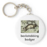 backstabbing badger keychain