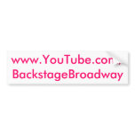 Backstage Broadway Bumper Sticker