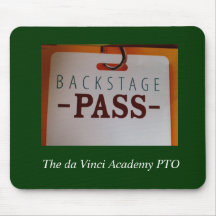 Backstage Pass mouse pad
