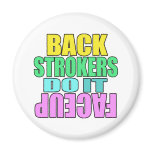 Backstrokers do it face up refrigerator magnets