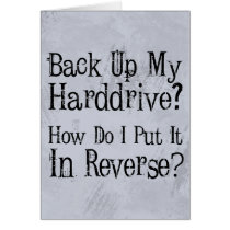 Backup Humour Greeting Cards