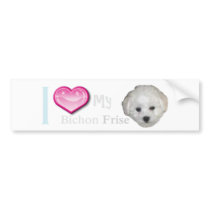 Backup_of_Bichonbumperpuppydark Bumper Sticker