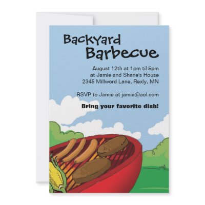Backyard Barbecue Invitations by NanandMimis