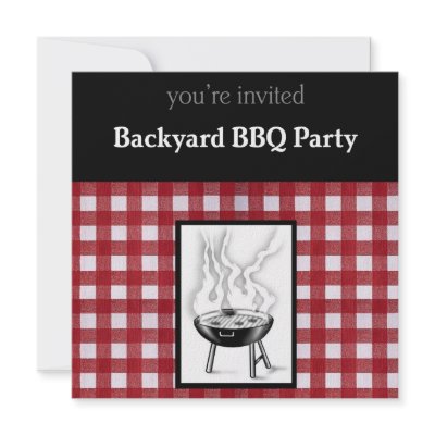 Backyard BBQ Invitation by elizdesigns