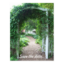 Backyard Wedding - Save the Date Postcard