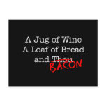 Bacon A Jug of Wine postcards