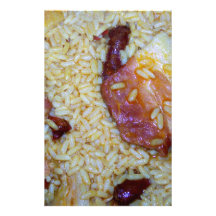 Bacon and Smoked Sausage Jambalaya Customized Stationery