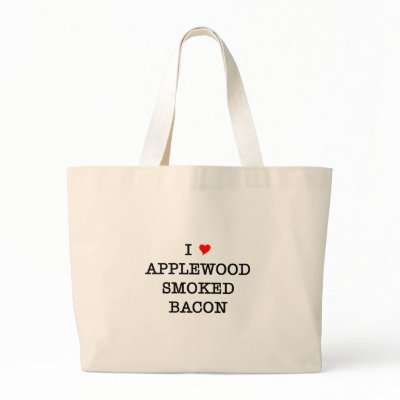 Bacon Applewood Smoked Tote Bags by justbacon