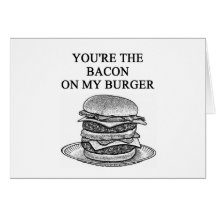 bacon cheesenurger lover card