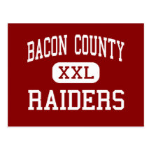 Bacon County - Raiders - High - Alma Georgia Post Cards