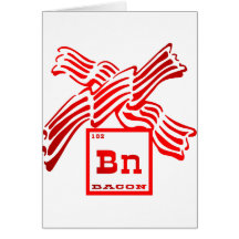 Bacon Element Periodic Table Card