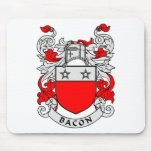 Bacon Family Crest Mousepad