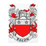 Bacon Family Crest Post Cards