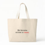 Bacon Favorite Animal Canvas Bags