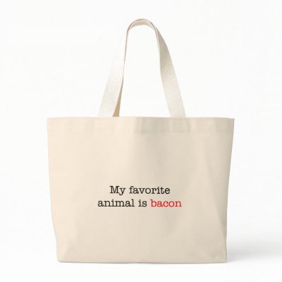 Bacon Favourite Animal Canvas Bags by justbacon