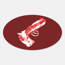 Bacon Gun Stickers