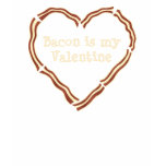 Bacon heart anti Valentine's Day t-shirts