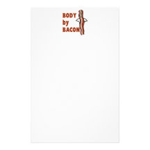 BACON Humor Body By Bacon Personalized Stationery