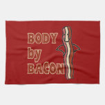BACON Humor Body By Bacon Towel