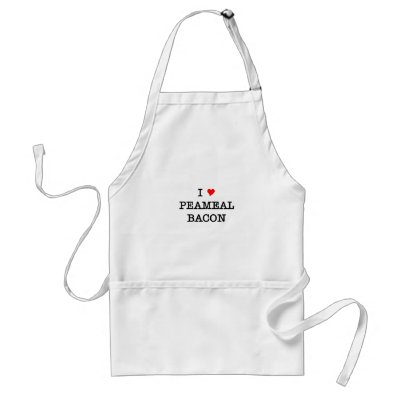 Bacon I Love Peameal Aprons by justbacon
