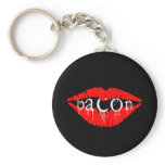 Bacon Lips Keychain