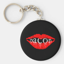 Bacon Lips Keychain