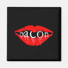 Bacon Lips Refrigerator Magnet