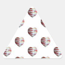 Bacon Love Heart Pattern Stickers