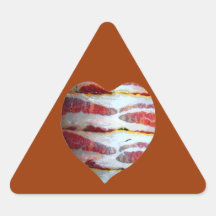 Bacon Love Heart Stickers