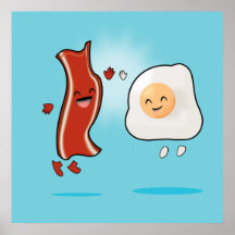 Bacon Loves Eggs Print