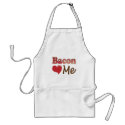 Bacon Loves Me aprons