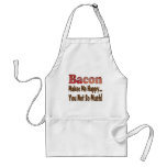 Bacon Makes Me Happy Aprons