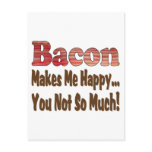 Bacon Makes Me Happy Post Cards