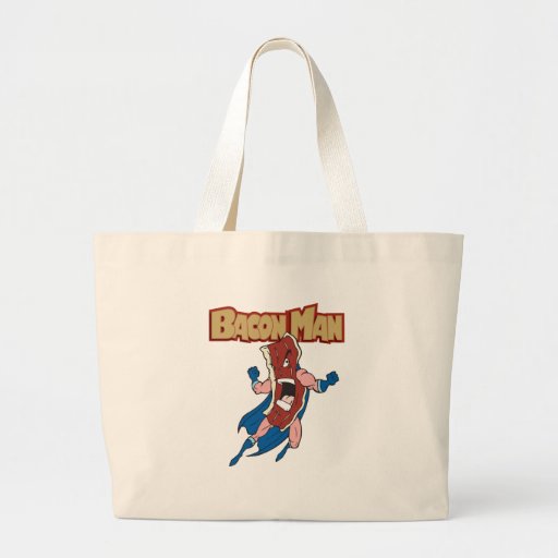 Bacon Man Tote Bags