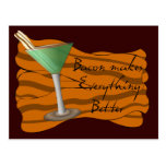 Bacon Martini Recipe Card Postcards