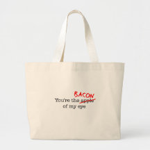 Bacon of My Eye Canvas Bags