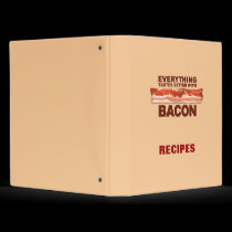 Bacon Recipe Book binders